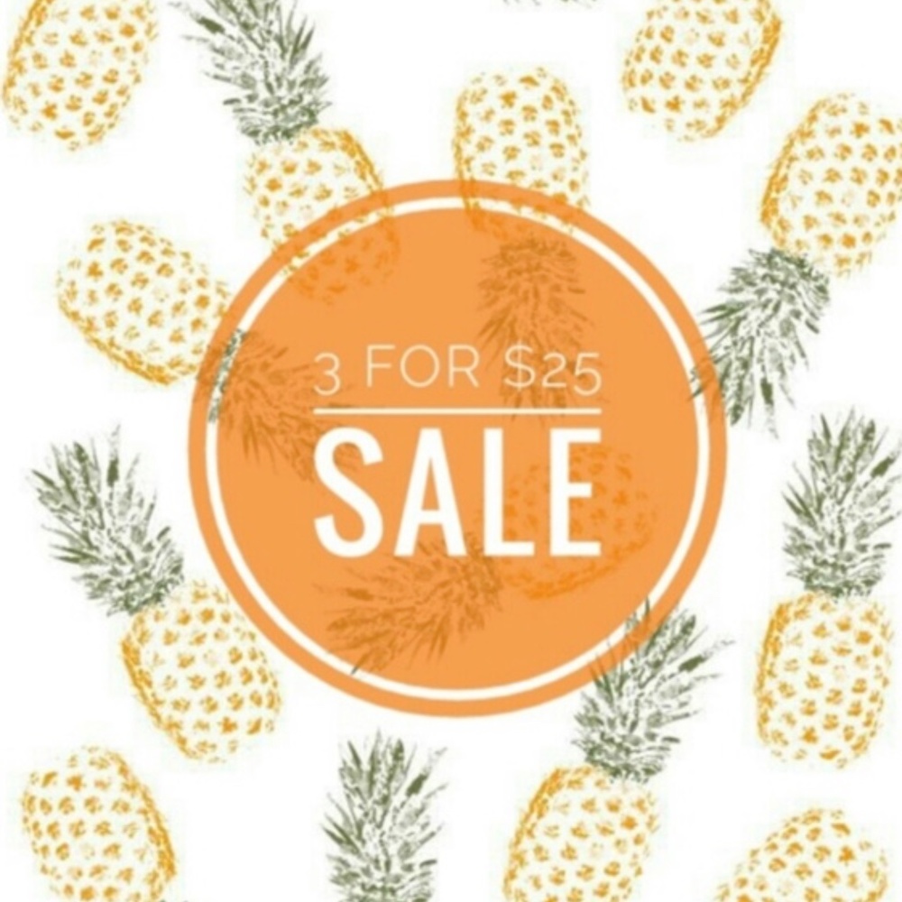 3 for $25 Sale